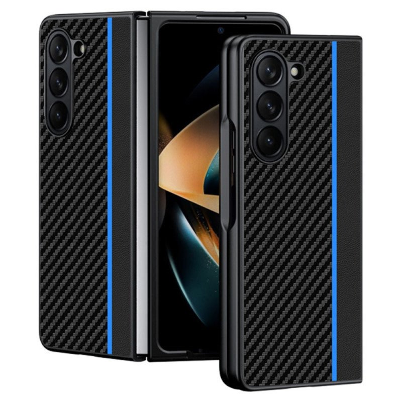 Skal Samsung Galaxy Z Fold 5 Kolfiber- Och Mikrofiberlinje