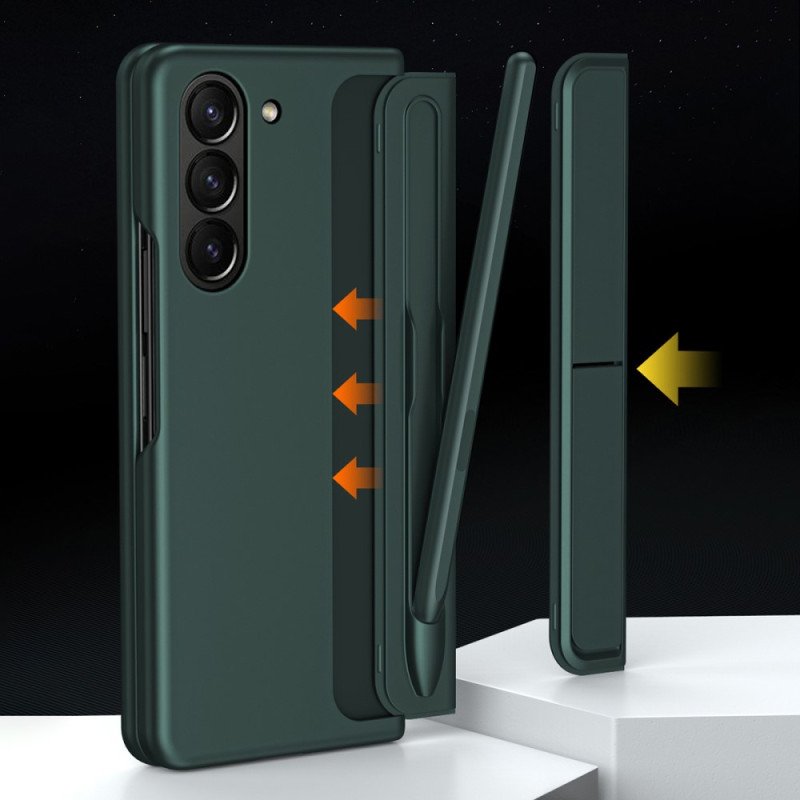 Skal Samsung Galaxy Z Fold 5 Telefonfodral Med Stativ Och Stylushållare