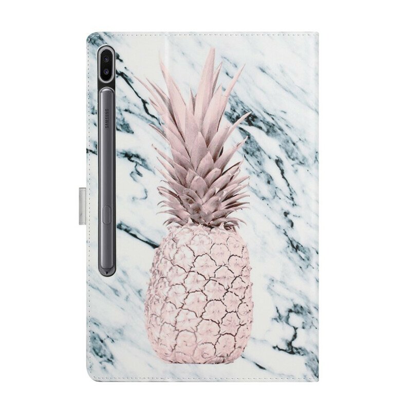 Läderfodral Samsung Galaxy Tab S8 Plus / Tab S7 Plus Ananas