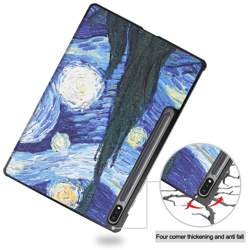 Skal Samsung Galaxy Tab S8 Plus / Tab S7 Plus Förbättrad Van Gogh