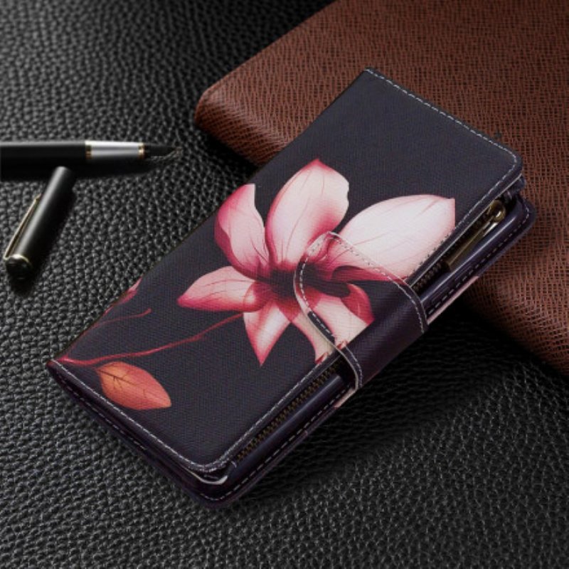 Fodral Xiaomi Redmi 9C Blomma Blixtlåsficka