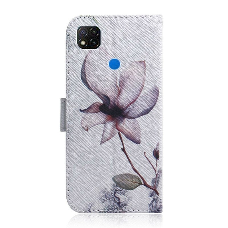 Fodral Xiaomi Redmi 9C Blomma Dusty Pink