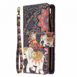 Fodral Xiaomi Redmi 9C Elephant Zip-ficka