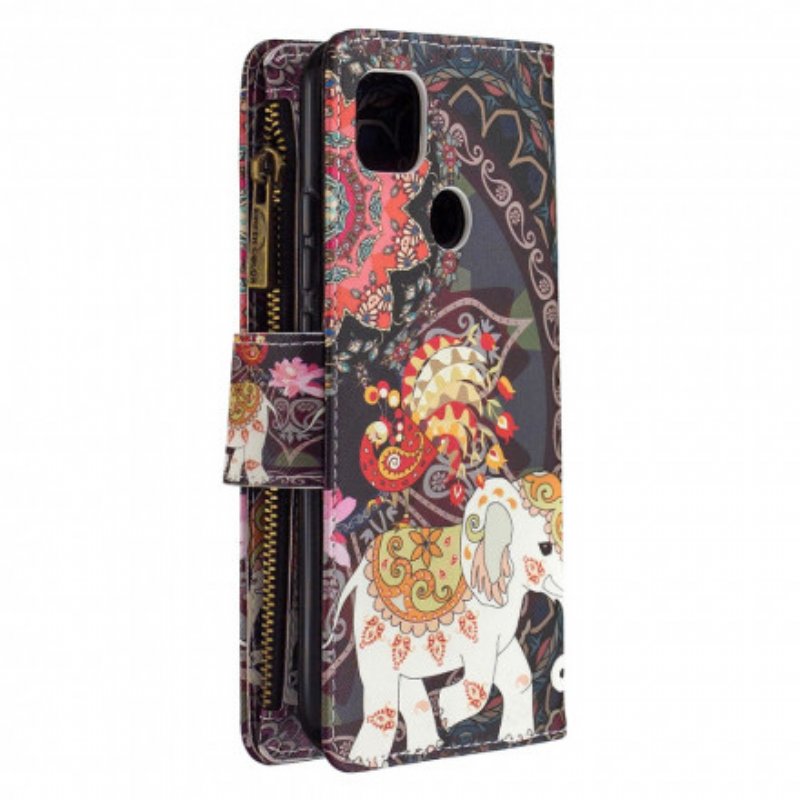 Fodral Xiaomi Redmi 9C Elephant Zip-ficka