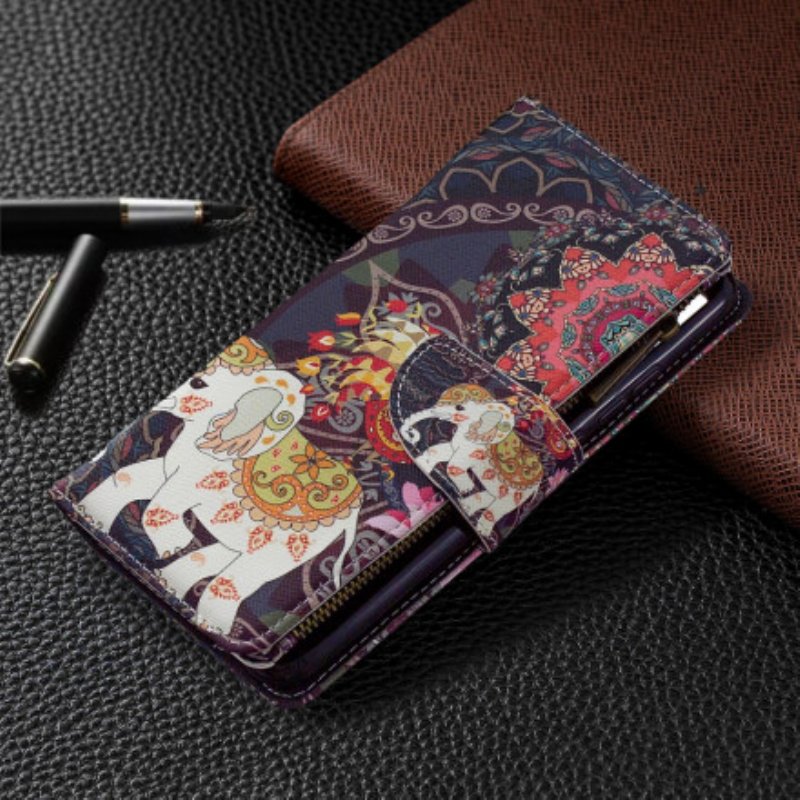 Fodral Xiaomi Redmi 9C Elephant Zip-ficka