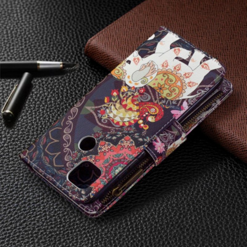 Fodral Xiaomi Redmi 9C Elephant Zip-ficka