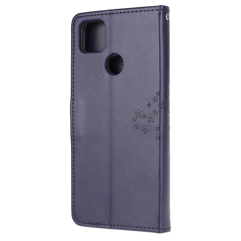 Fodral Xiaomi Redmi 9C Med Kedjar Stringträd Och Ugglor