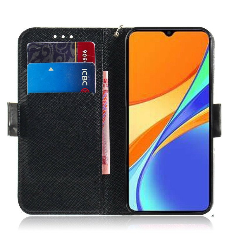 Fodral Xiaomi Redmi 9C Med Kedjar Thong Safari Djur