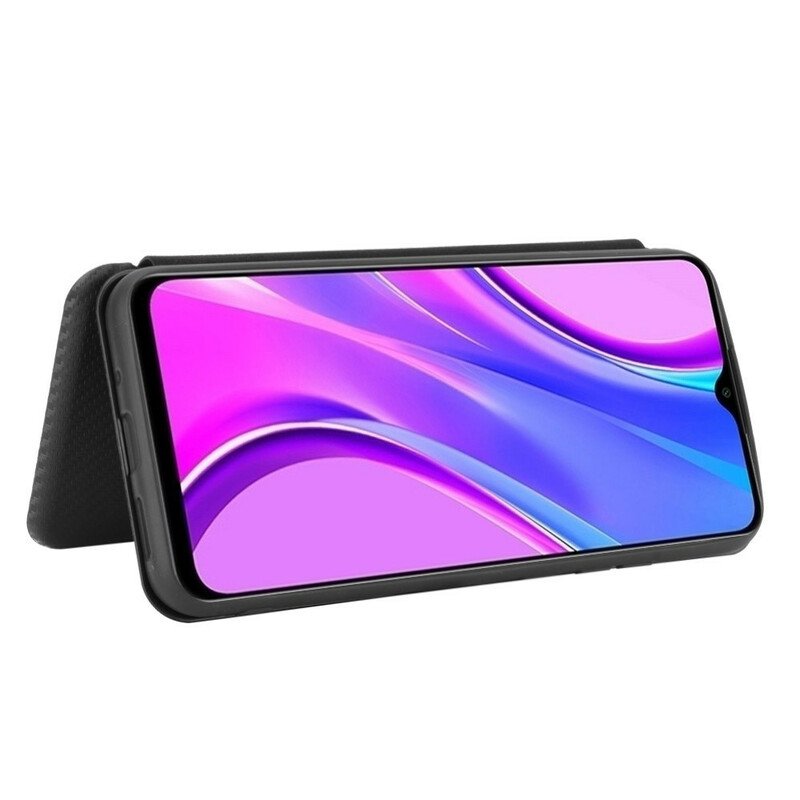 Folio-fodral Xiaomi Redmi 9C Läderfodral Färgad Kolsilikon