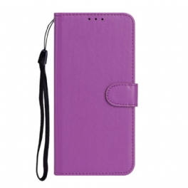 Folio-fodral Xiaomi Redmi 9C Solid Color-serien