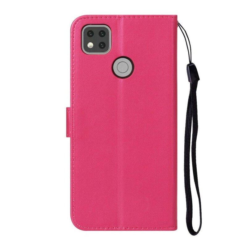 Folio-fodral Xiaomi Redmi 9C Solid Color-serien