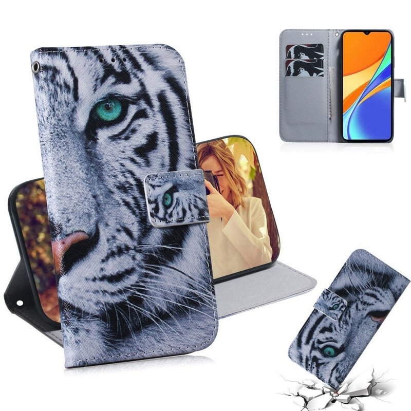 Folio-fodral Xiaomi Redmi 9C Tiger Face