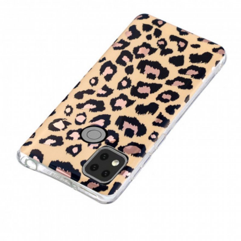 Mobilskal Xiaomi Redmi 9C Leopard Stil Marmor