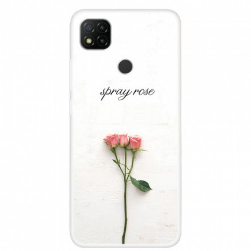 Mobilskal Xiaomi Redmi 9C Spray Roses