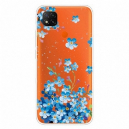 Skal Xiaomi Redmi 9C Bukett Blå Blommor