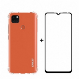 Skal Xiaomi Redmi 9C Combo Och Härdat Glasskärm Enkay