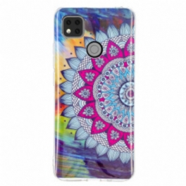 Skal Xiaomi Redmi 9C Fluorescerande Färgglada Mandala