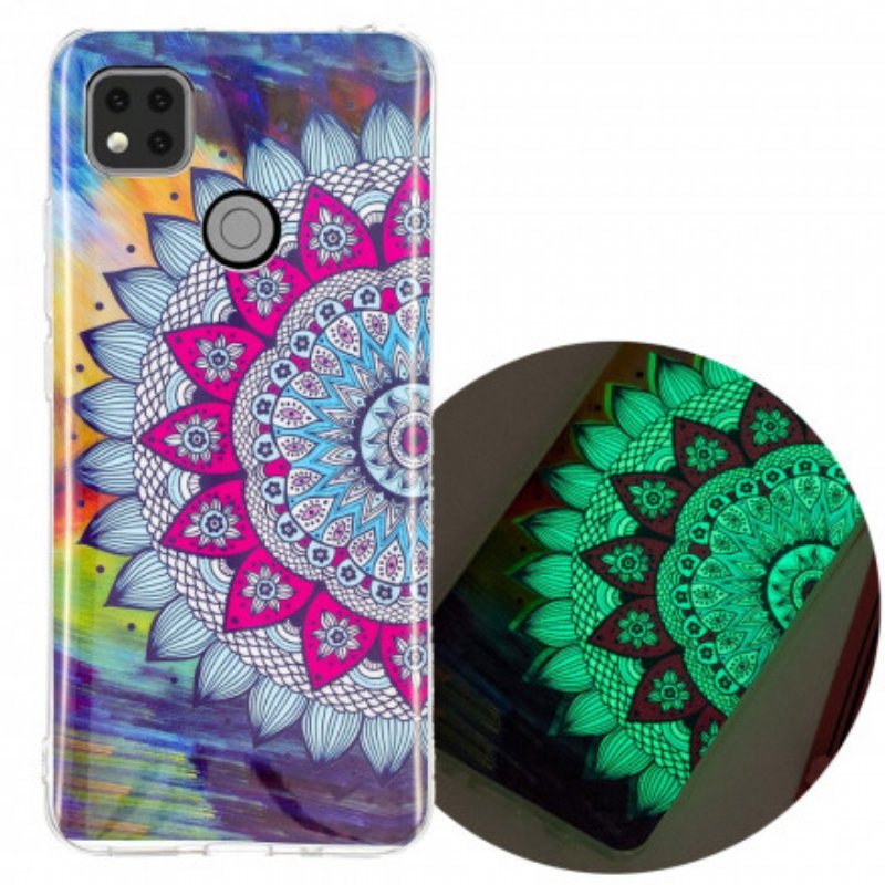 Skal Xiaomi Redmi 9C Fluorescerande Färgglada Mandala