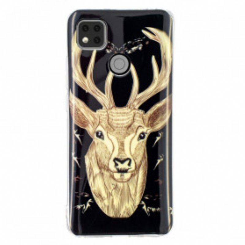 Skal Xiaomi Redmi 9C Fluorescerande Majestic Deer