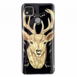 Skal Xiaomi Redmi 9C Fluorescerande Majestic Deer