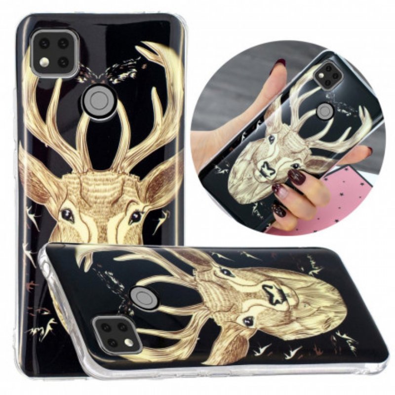 Skal Xiaomi Redmi 9C Fluorescerande Majestic Deer