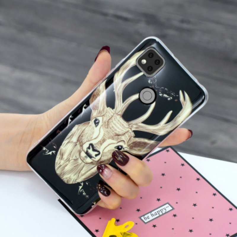 Skal Xiaomi Redmi 9C Fluorescerande Majestic Deer