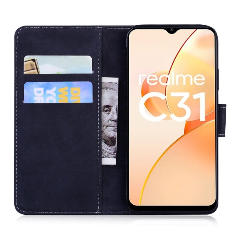 Fodral Realme C31 Tiger Face Print