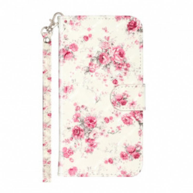 Fodral iPhone 11 Pro Max Med Kedjar Strap Light Spot Flowers