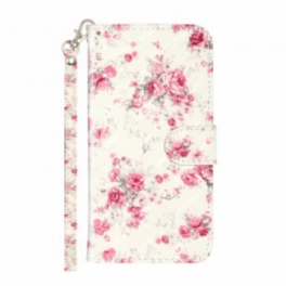 Fodral iPhone 11 Pro Max Med Kedjar Strap Light Spot Flowers