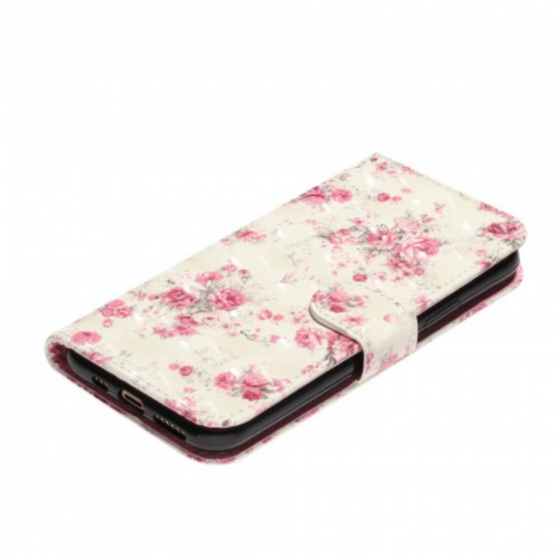 Fodral iPhone 11 Pro Max Med Kedjar Strap Light Spot Flowers