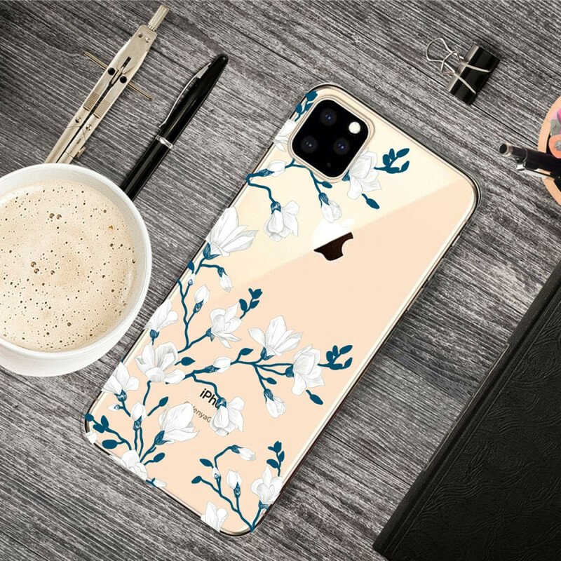 Mobilskal iPhone 11 Pro Max Vita Blommor