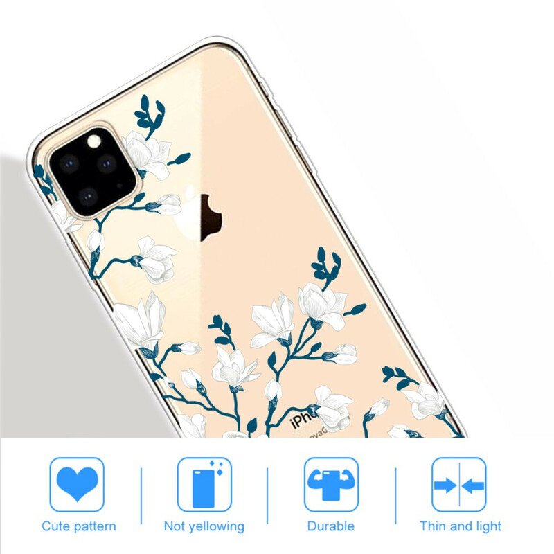 Mobilskal iPhone 11 Pro Max Vita Blommor