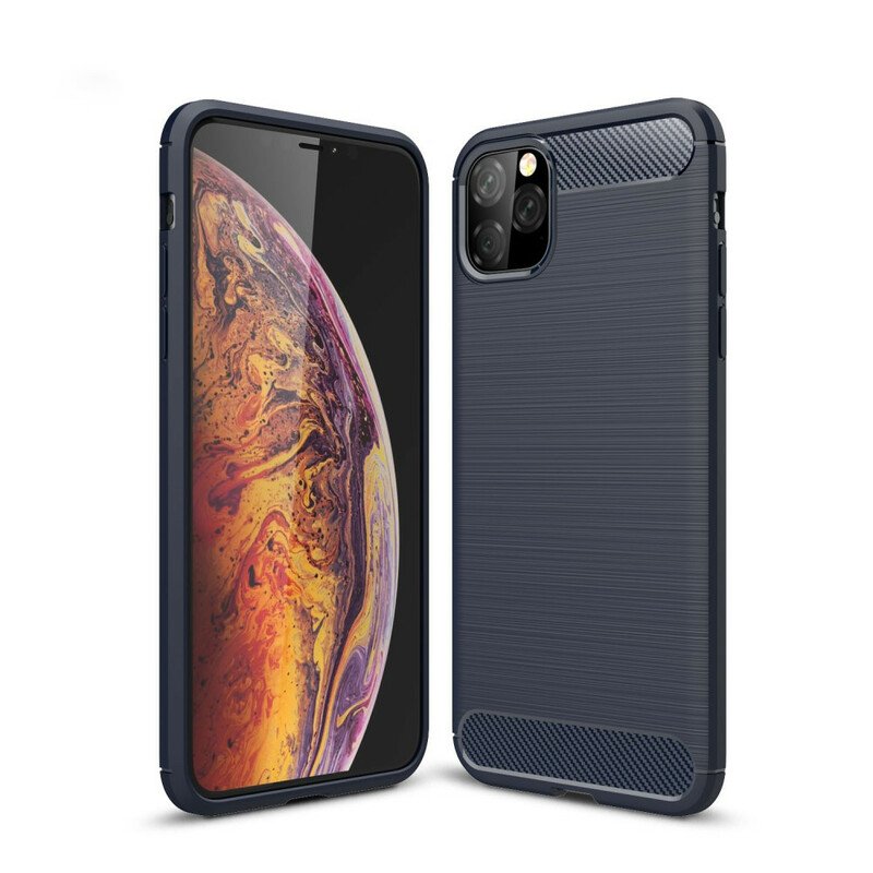 Skal iPhone 11 Pro Max Borstad Kolfiber