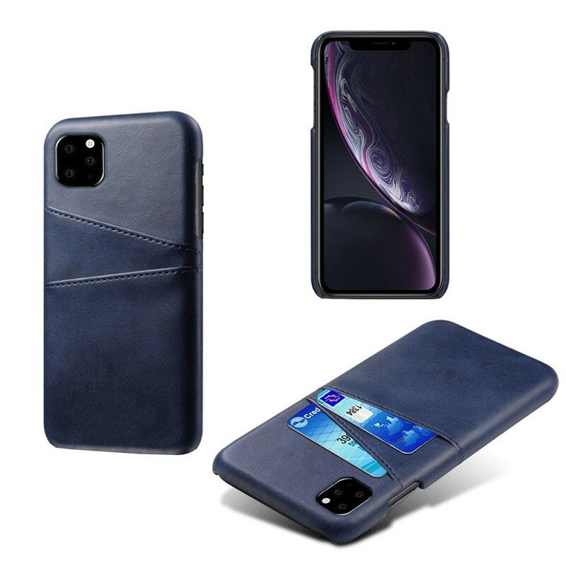 Skal iPhone 11 Pro Max Dubbel Korthållare