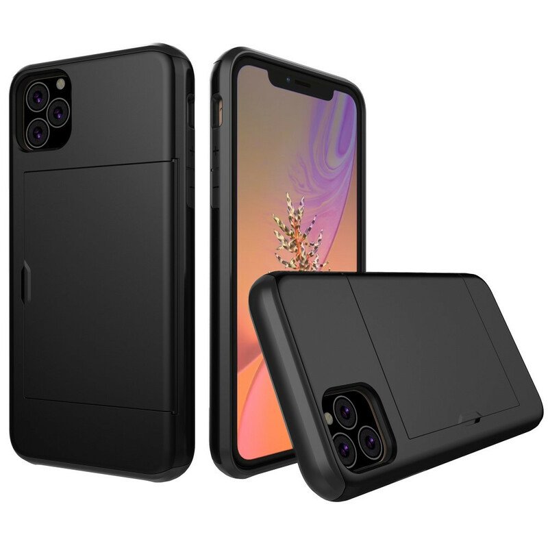 Skal iPhone 11 Pro Max Styv Flashig Korthållare