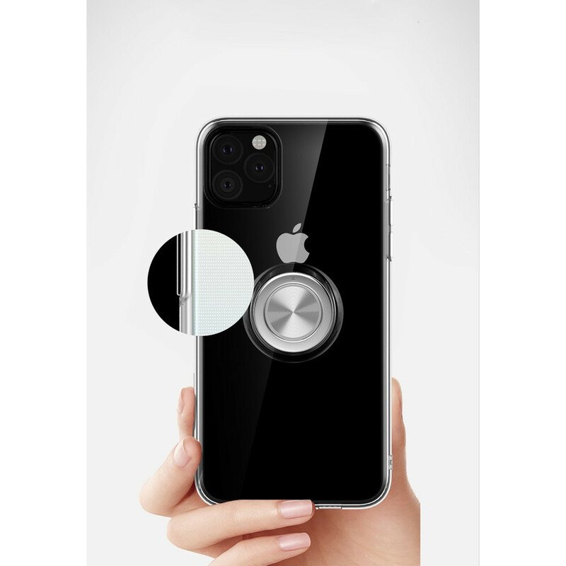 Skal iPhone 11 Pro Max Transparent Med Ring-support