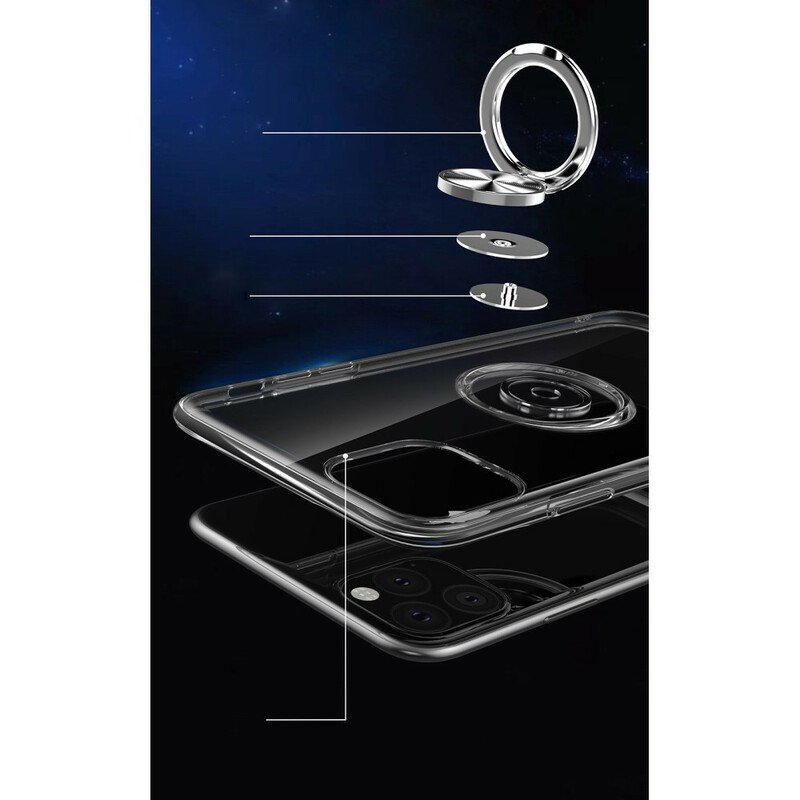 Skal iPhone 11 Pro Max Transparent Med Ring-support