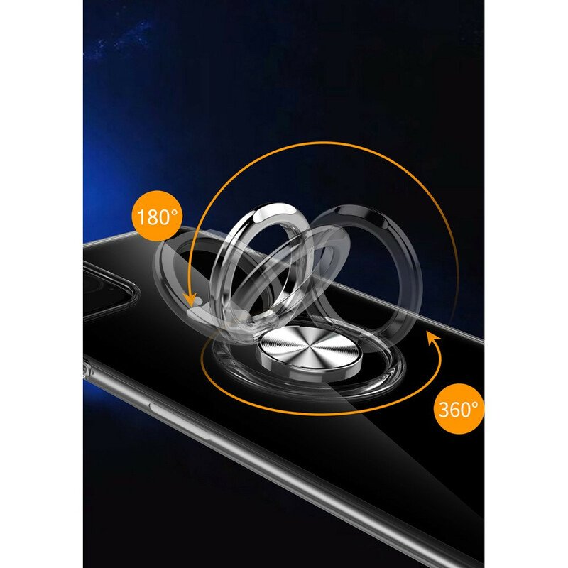 Skal iPhone 11 Pro Max Transparent Med Ring-support