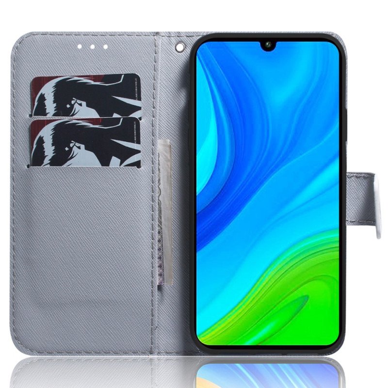 Fodral Xiaomi Redmi Note 12 5G Med Kedjar Strappy Owls Målning