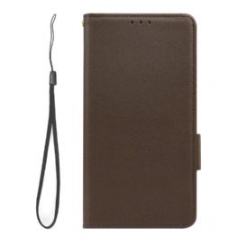 Folio-fodral Xiaomi Redmi Note 12 5G Ultrafin Litchi Stil