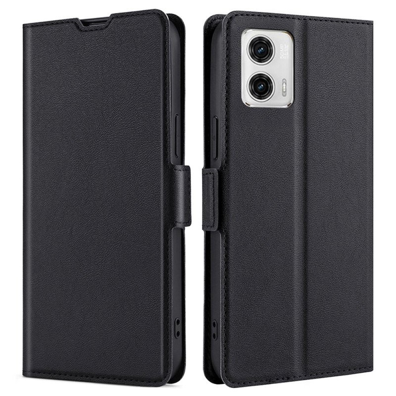 Fodral Moto G73 5G Finesse Dubbellås