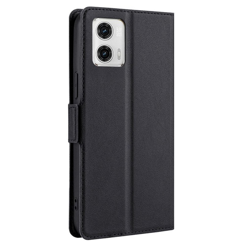 Fodral Moto G73 5G Finesse Dubbellås