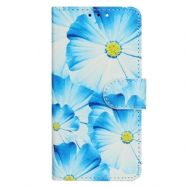 Folio-fodral Moto G73 5G Intensiva Blommor