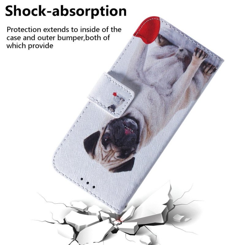 Fodral Samsung Galaxy M13 Med Kedjar Pretty Pug In Strap