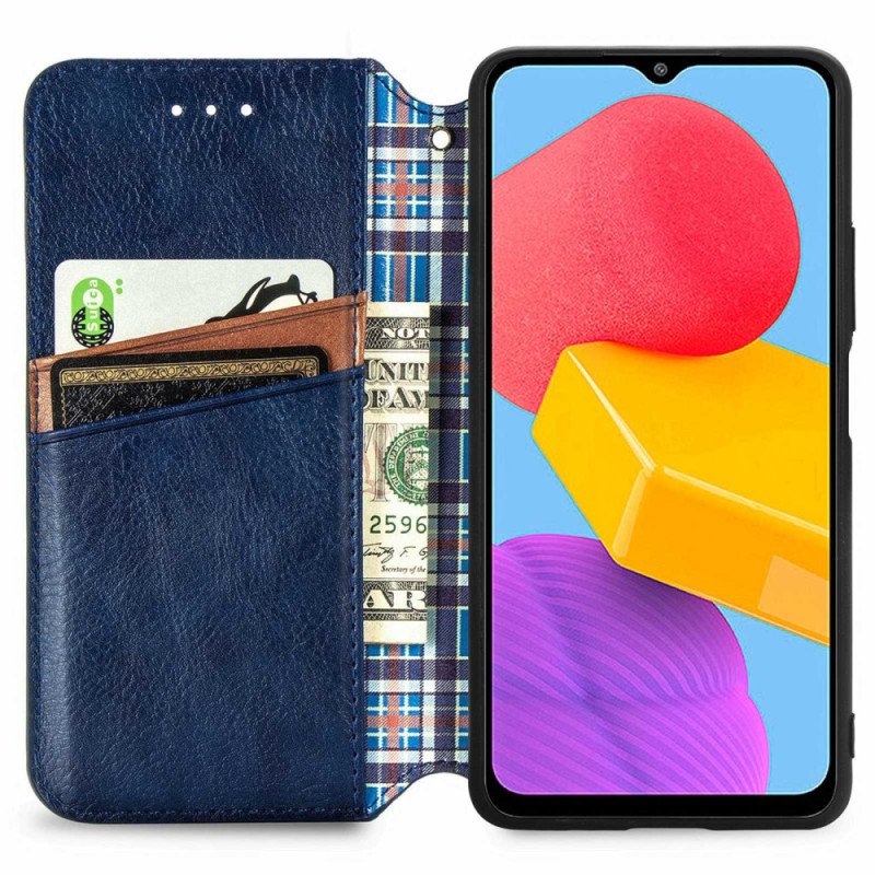 Folio-fodral Samsung Galaxy M13 Läderfodral Lädereffektmönster