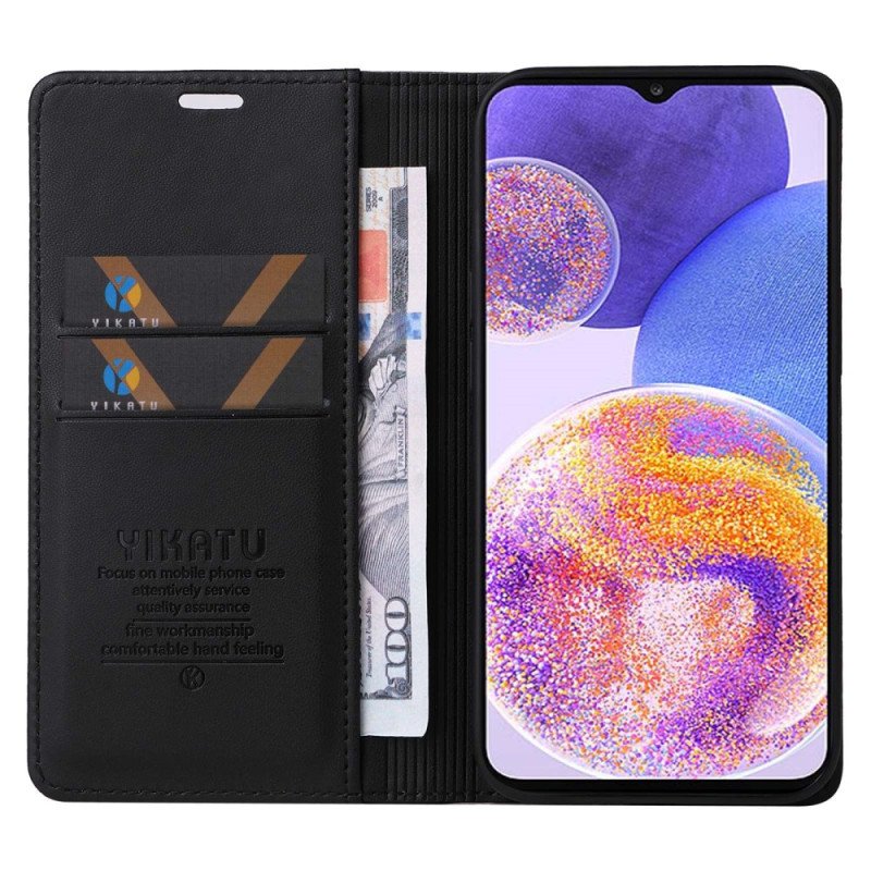 Folio-fodral Samsung Galaxy M13 Läderfodral Yikatu