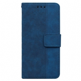 Folio-fodral Samsung Galaxy M13 Med Kedjar Strappy Mönster