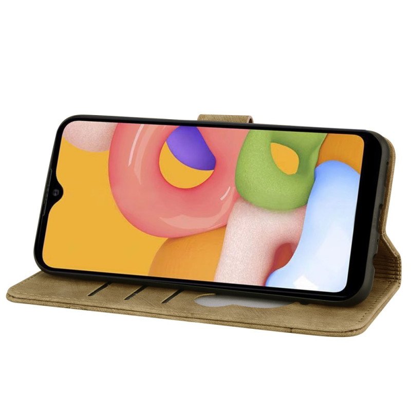 Fodral Samsung Galaxy A54 5G Med Kedjar Blommig Stringtrosa Katt