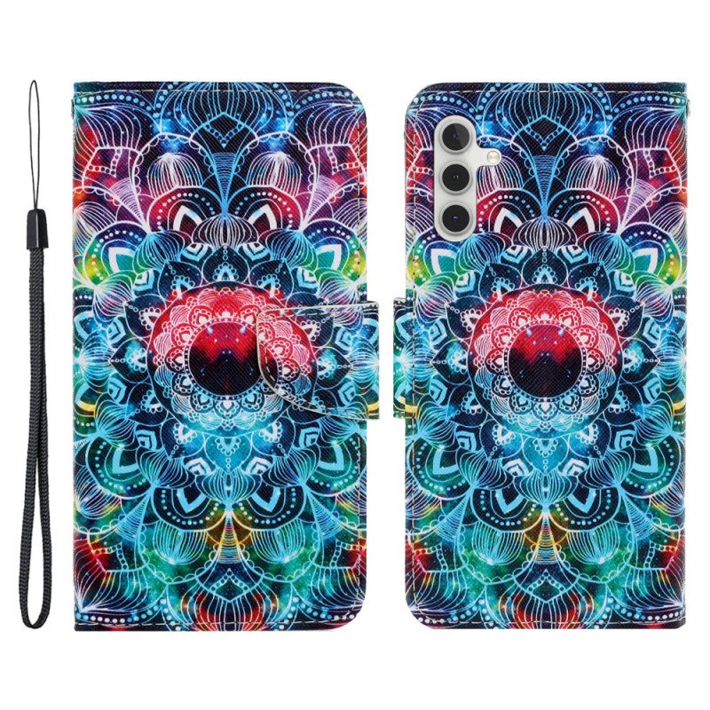 Fodral Samsung Galaxy A54 5G Med Kedjar Strappy Mandala