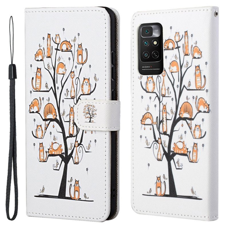 Fodral Xiaomi Redmi Note 11 / 11S Med Kedjar Funky Cats Med Rem